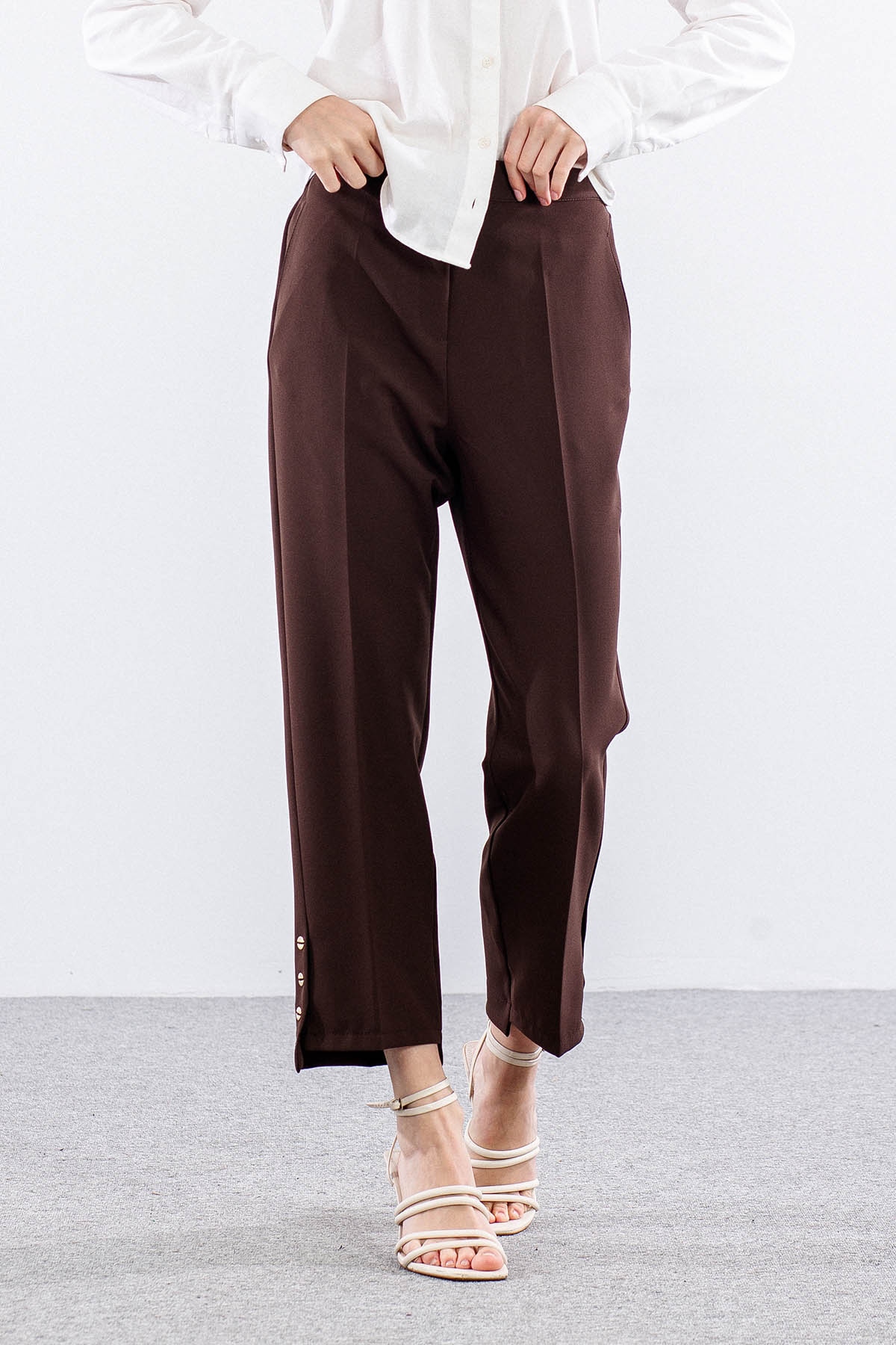 5029 Pantolon 38-48 - Kahve - 1