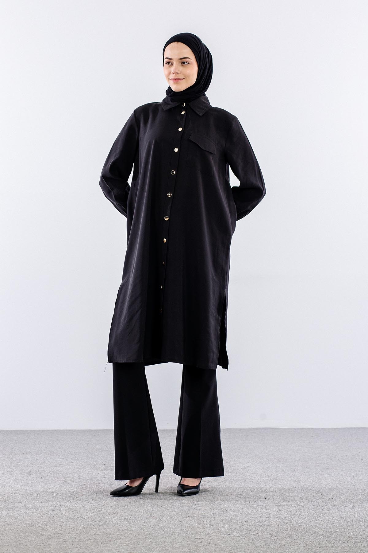 5042 Tunik 44-52 - Siyah - 1