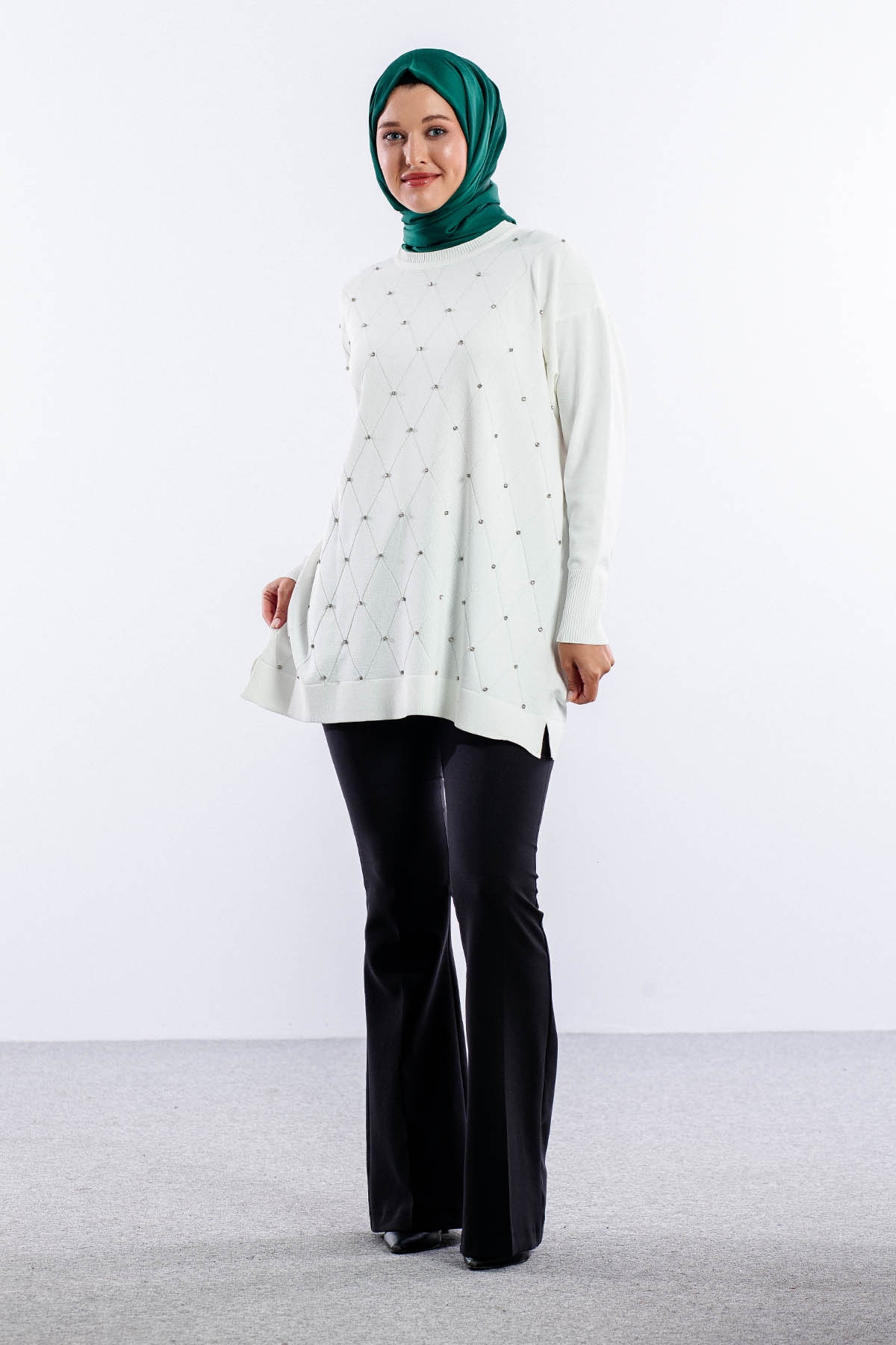 5043 Merserize Kazak Tek - Ekru - 2