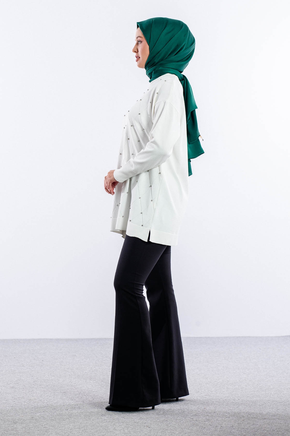 5043 Merserize Kazak Tek - Ekru - 3