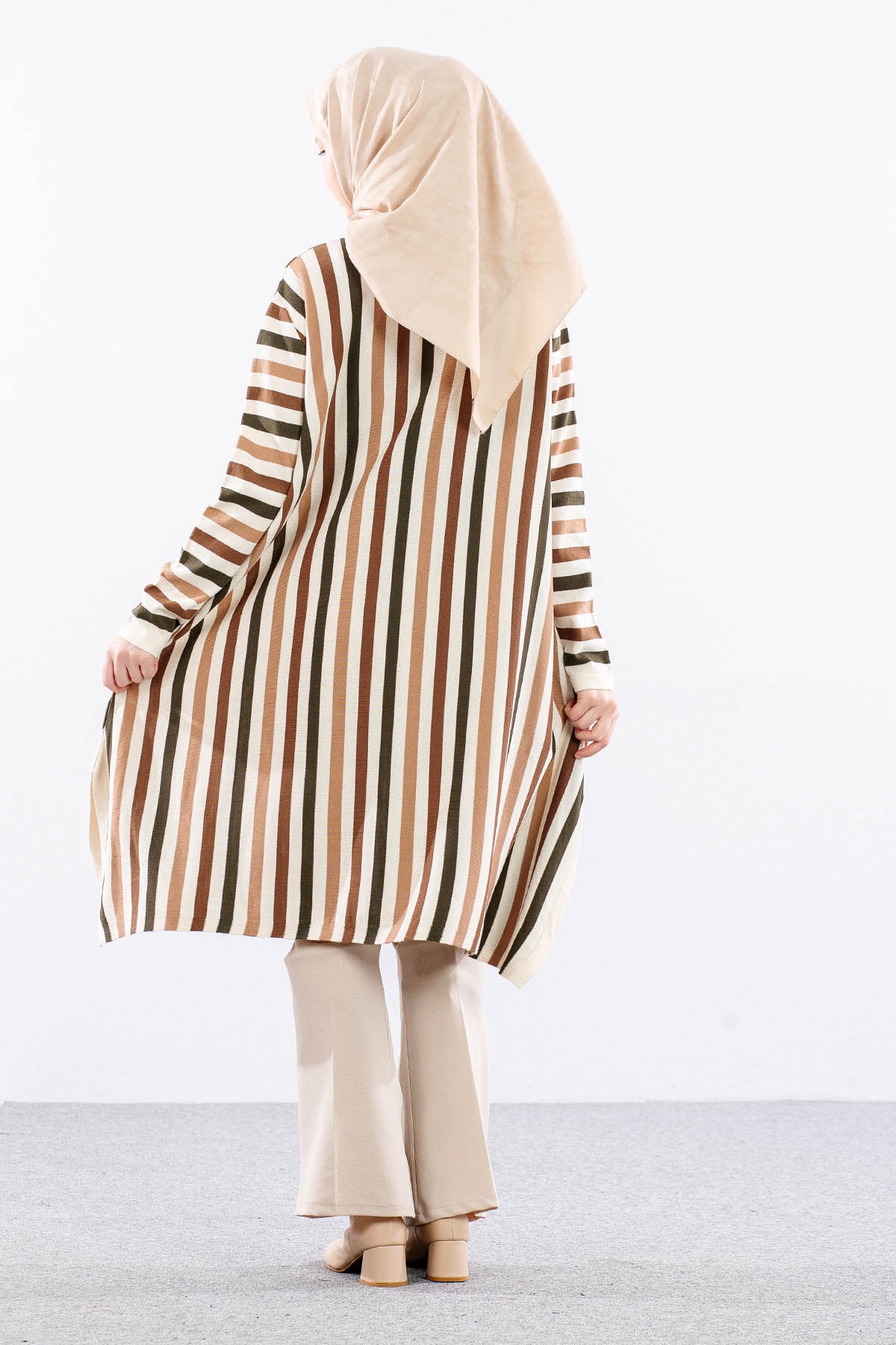 5675 Triko Panço Tek - Krem - 6