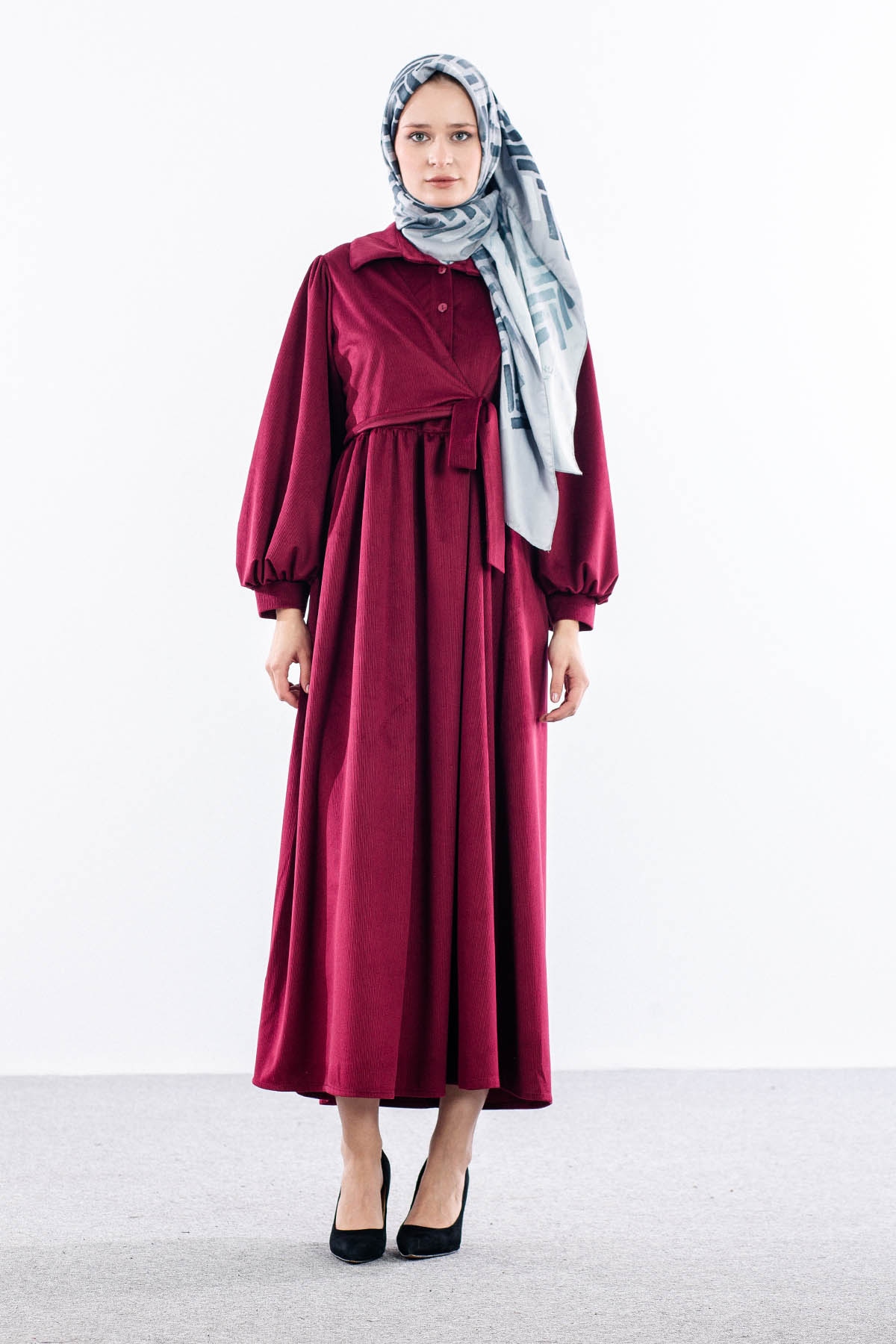 5944 Elbi̇se 38-44 Bagcikli - Bordo - 1