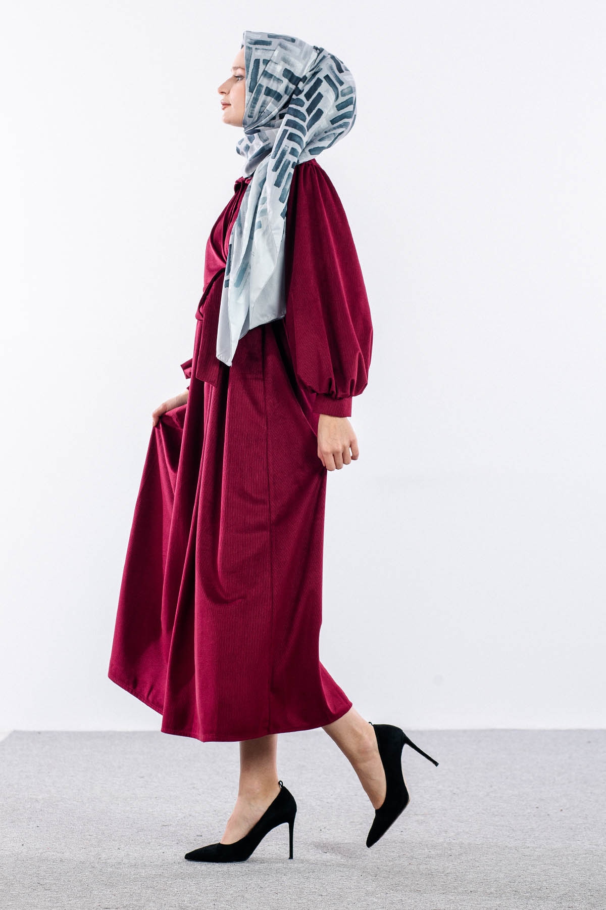 5944 Elbi̇se 38-44 Bagcikli - Bordo - 3