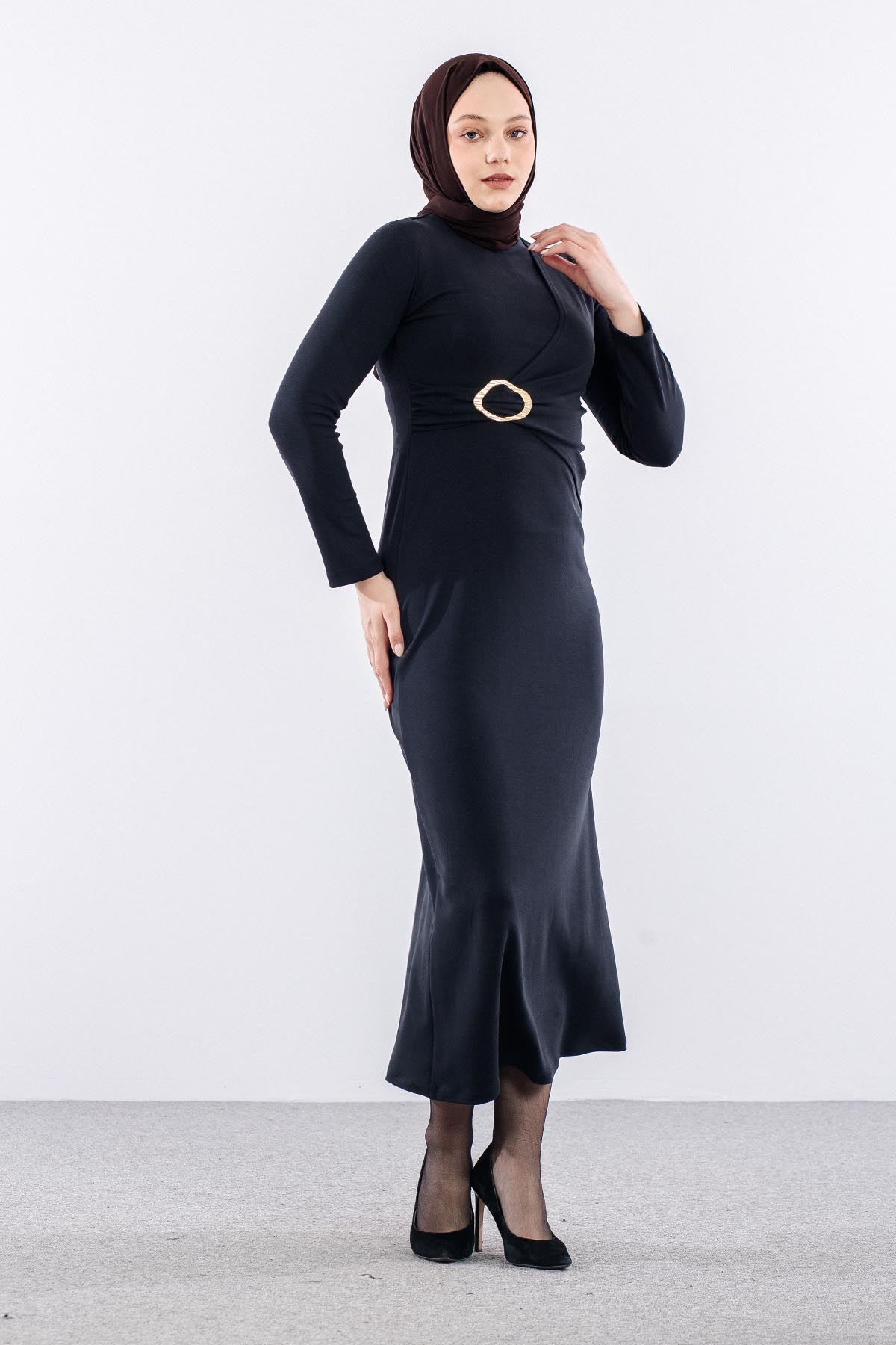 5972 Elbi̇se 38-44 Toka Detay - Siyah - 2