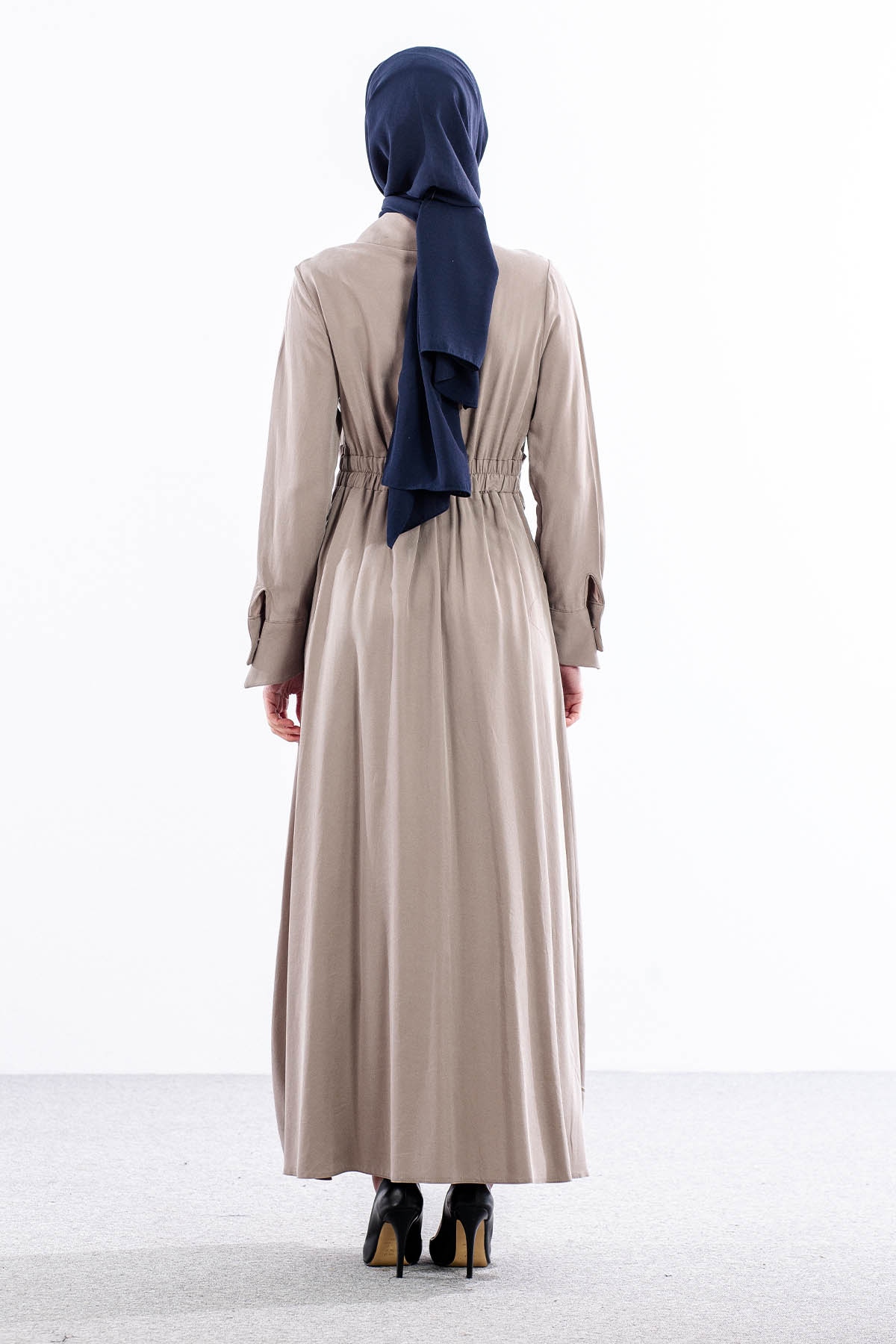 5975 Elbi̇se 38-44 Beli̇ Kuşak - Bej - 4