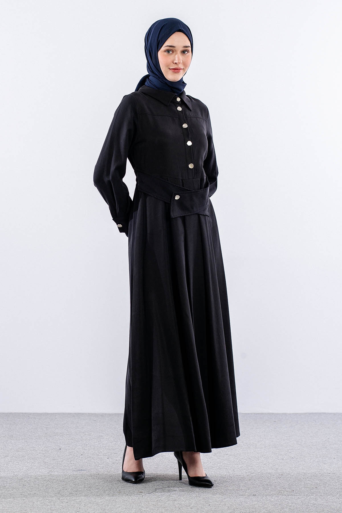 5975 Elbi̇se 38-44 Beli̇ Kuşak - Siyah - 2