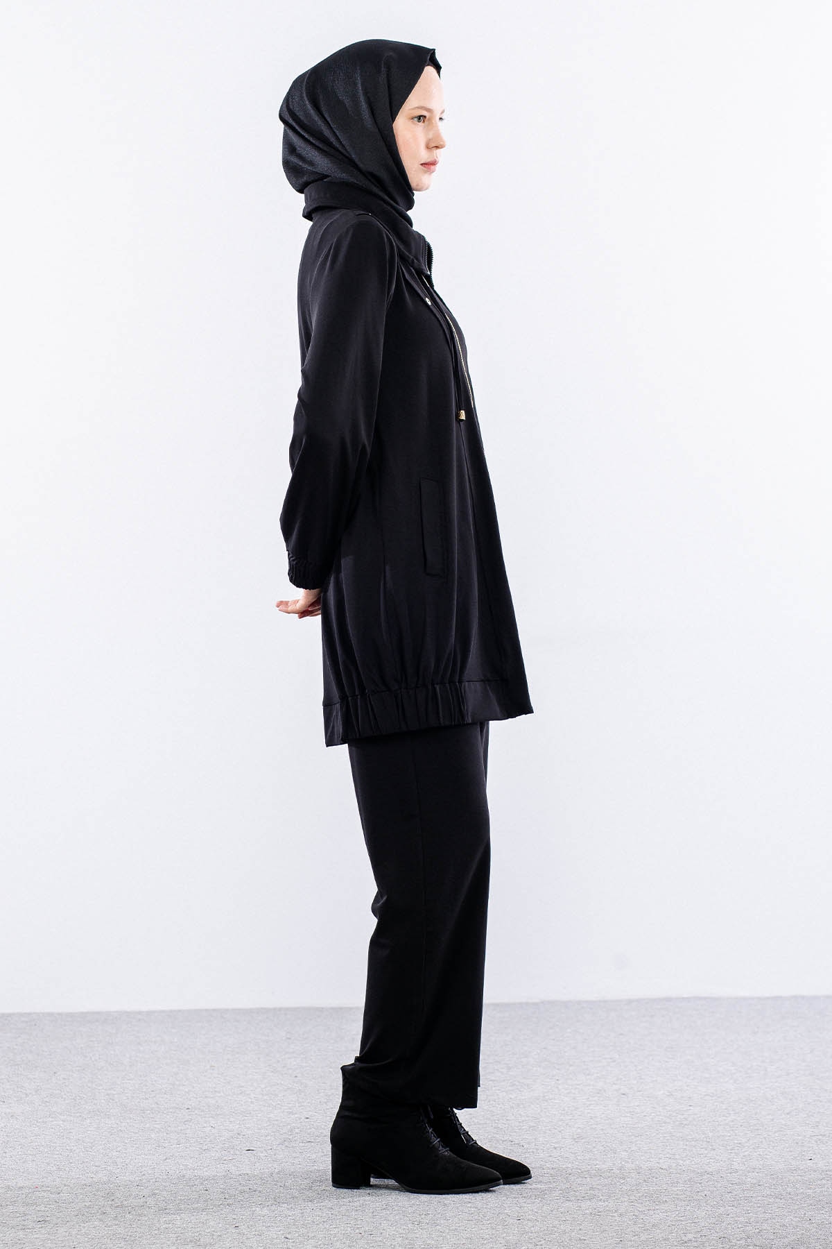 7713 Takim 38-46 Fermuar - Siyah - 4