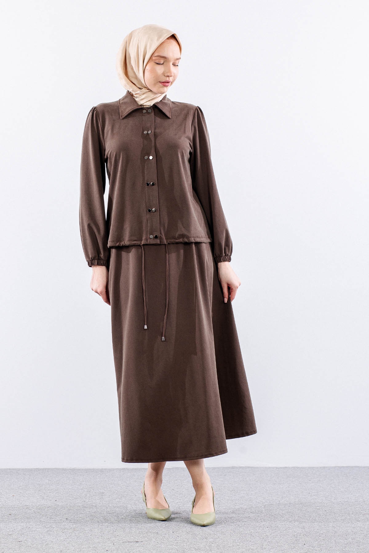 7714 E.takim 40-48 Zimba Detay - Kahve - 2