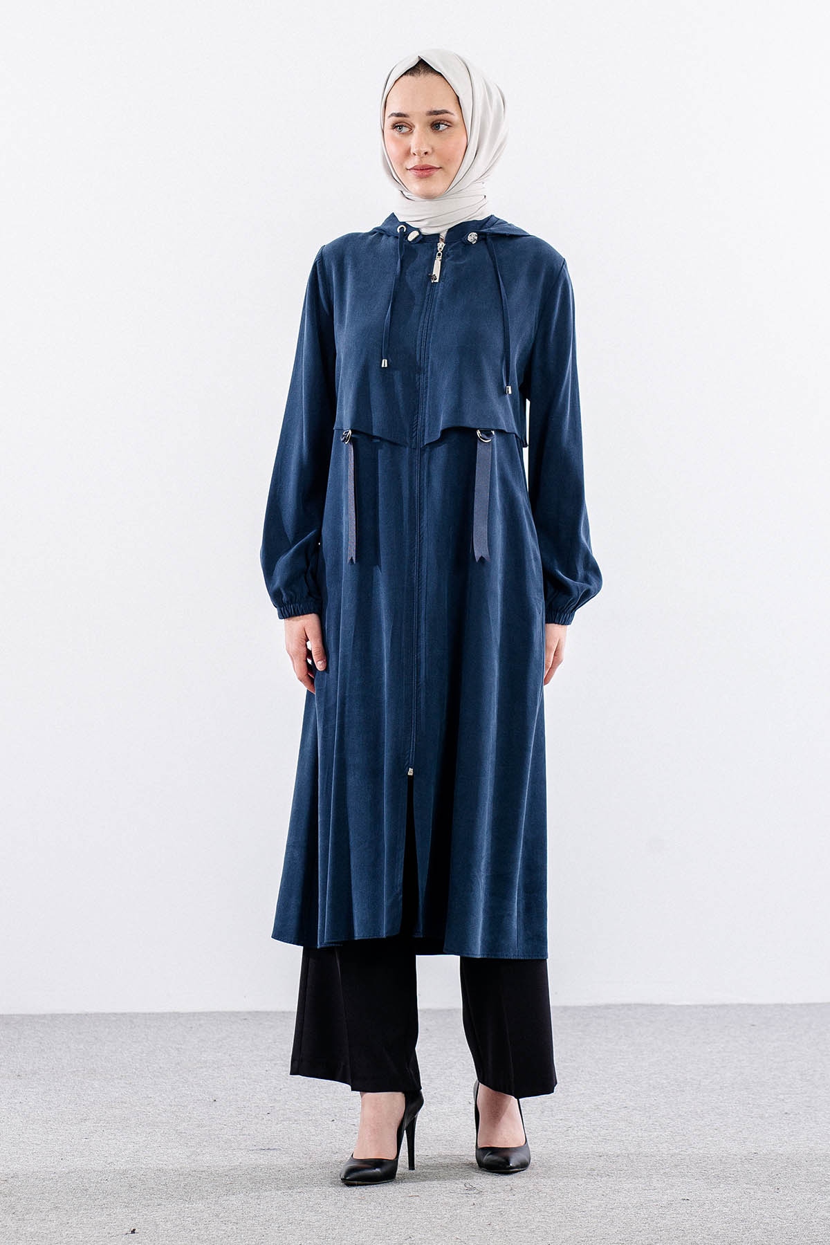 7725 Spor Kap 40-48 Kapşonlu - Lacivert - 2