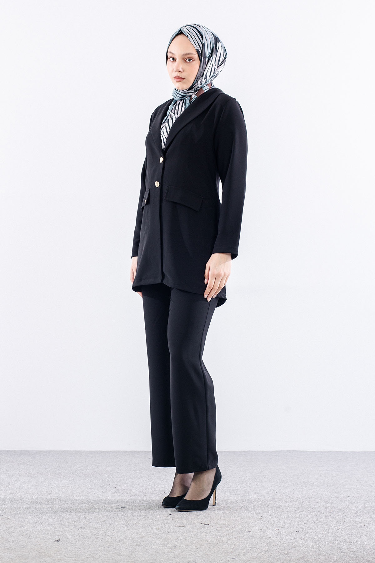 7726 Takim 40-48 Blazer Ckt - Siyah - 2