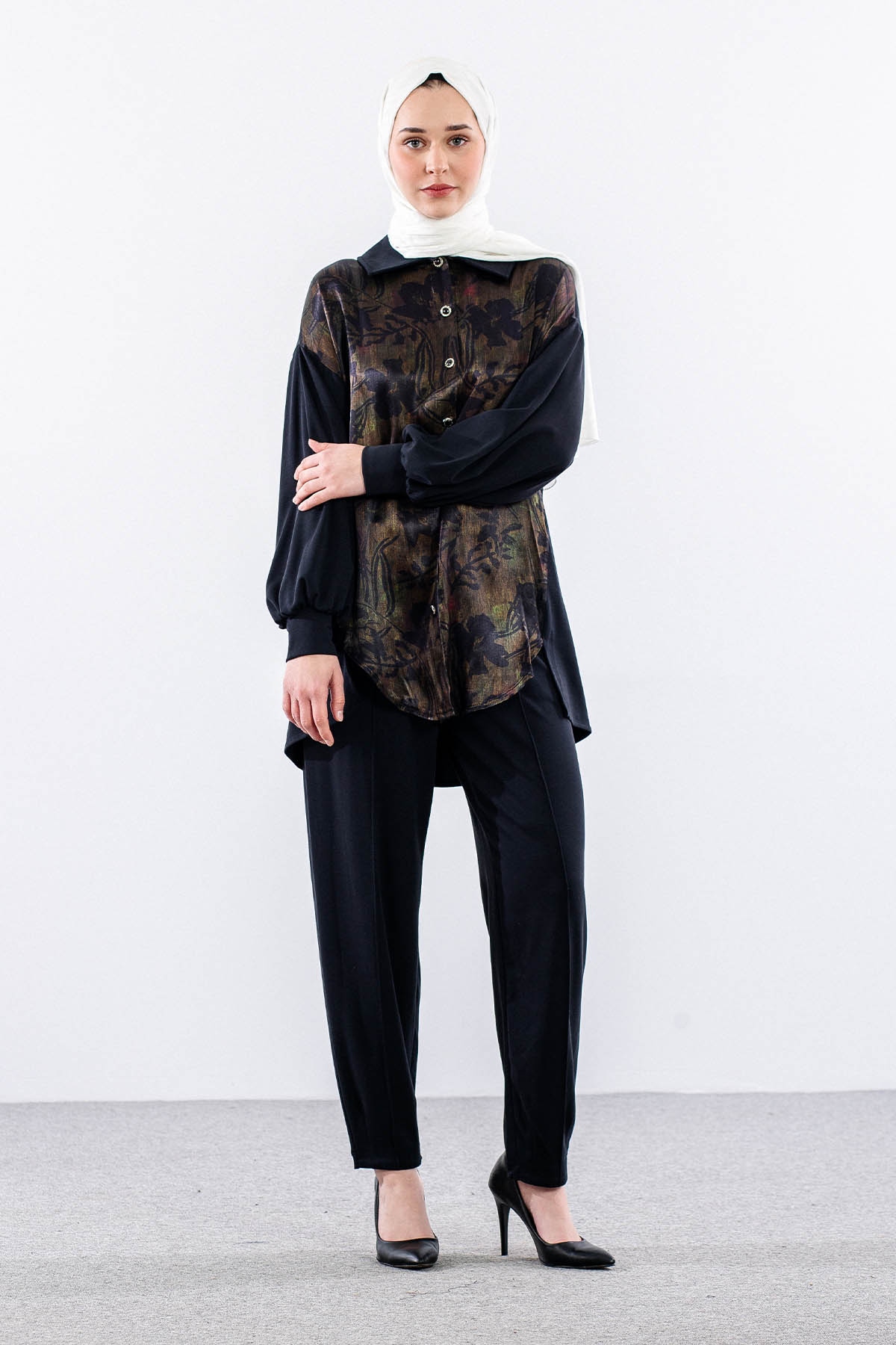 7727 Takim 38-40-42 Desen - Siyah - 3