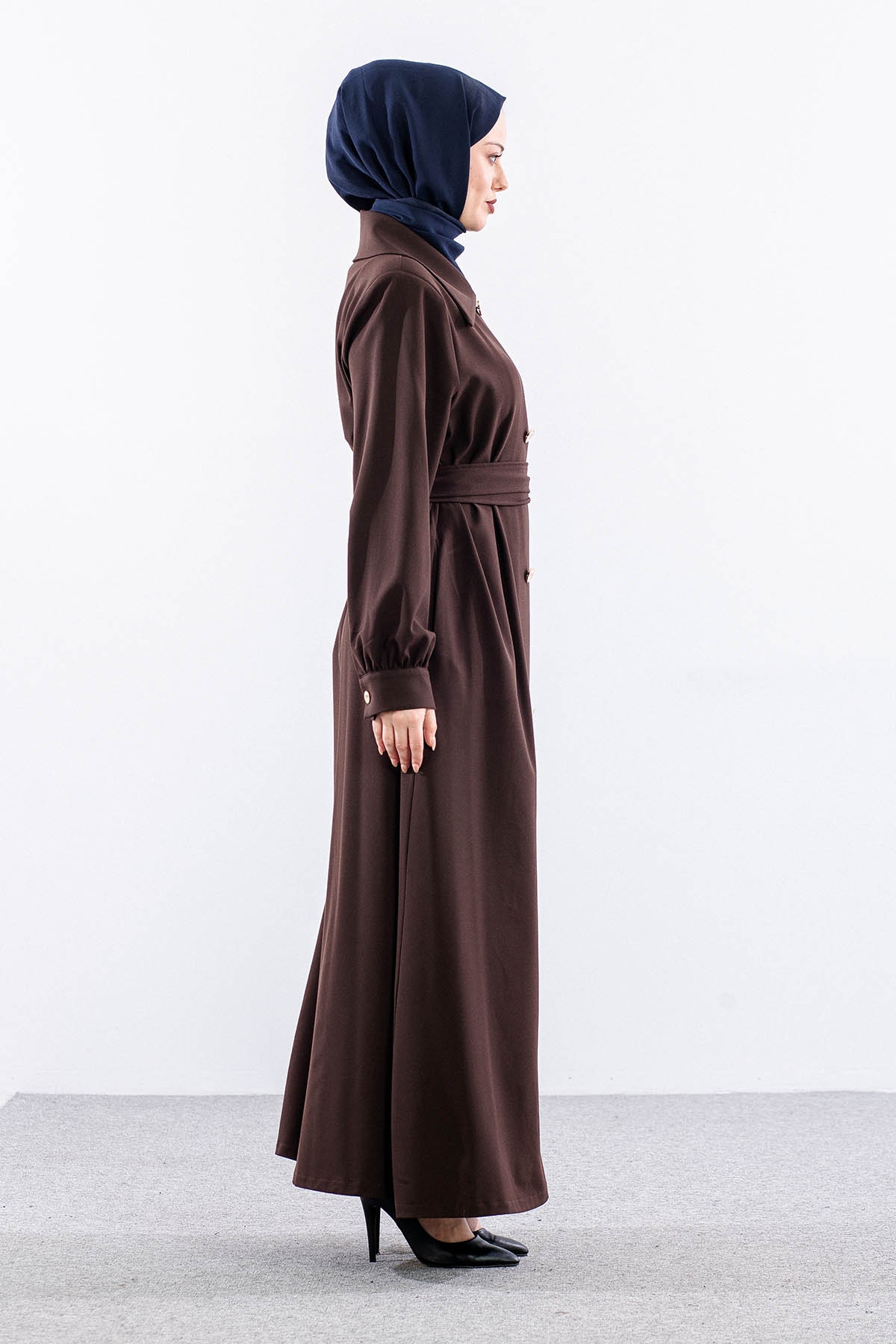 7728 Ferace 42-50 Cıft Dugme - Kahve - 3