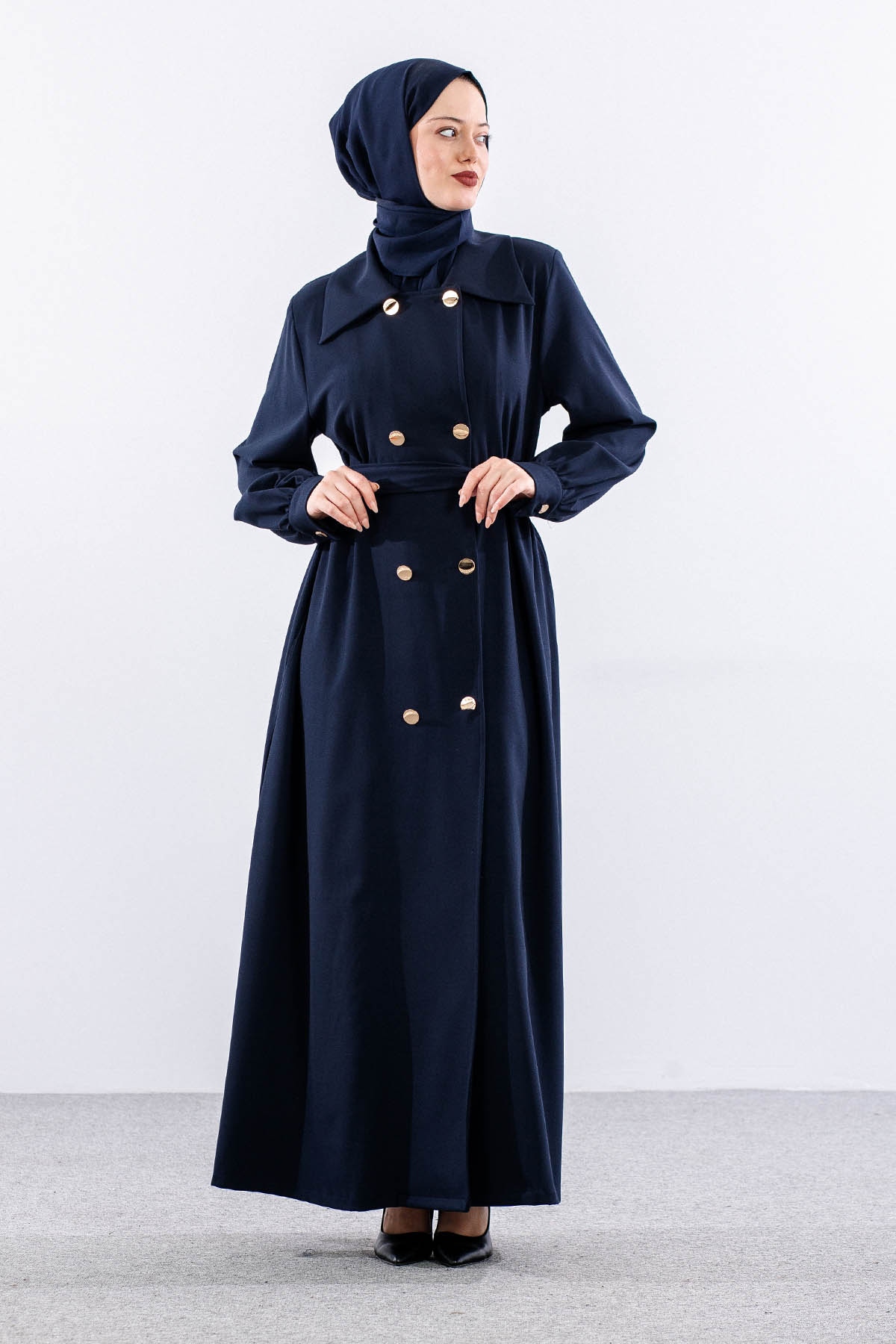 7728 Ferace 42-50 Cıft Dugme - Lacivert - 3