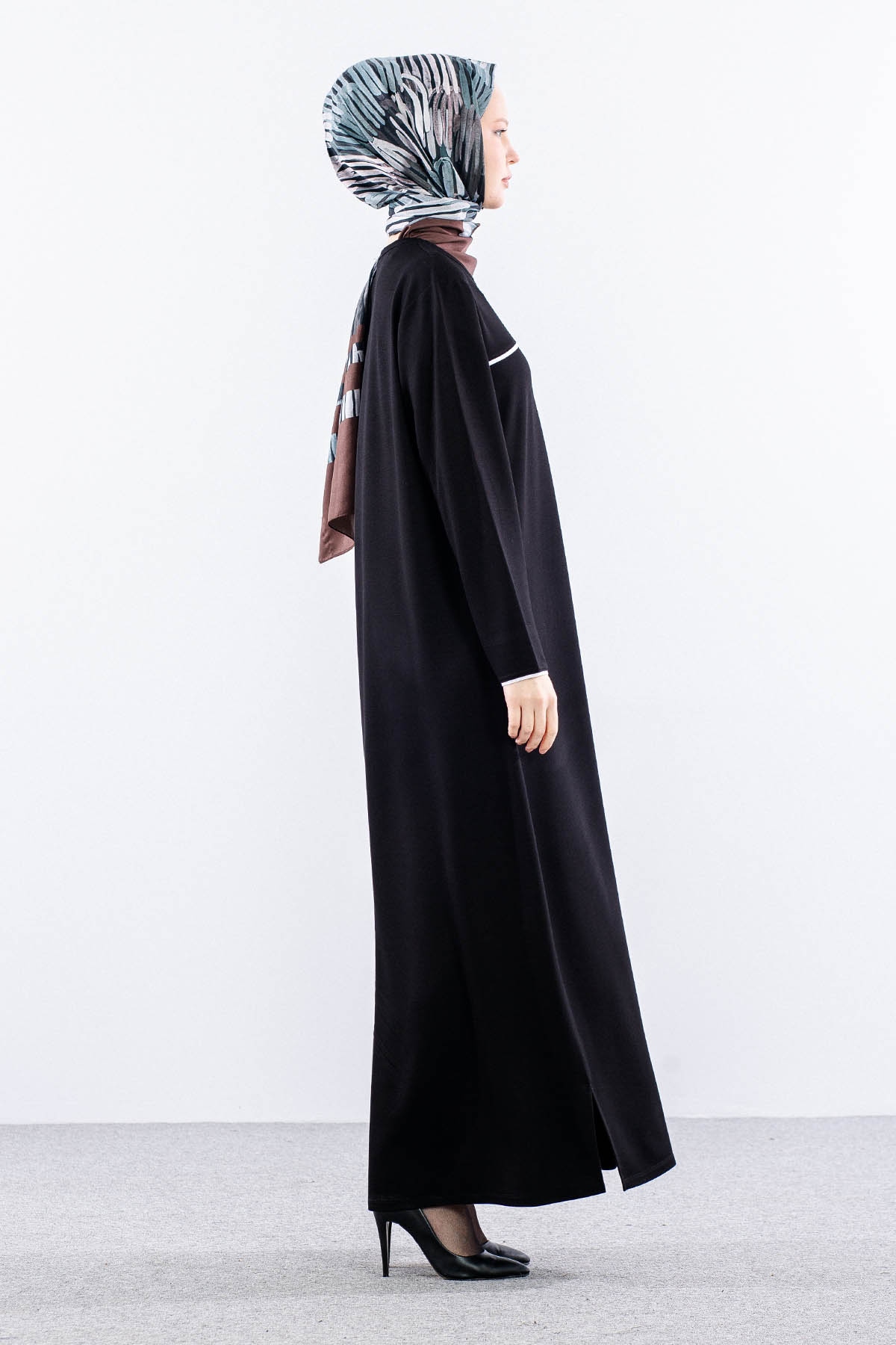 8307 Elbi̇se 44-52 Biye Detay - Siyah - 4