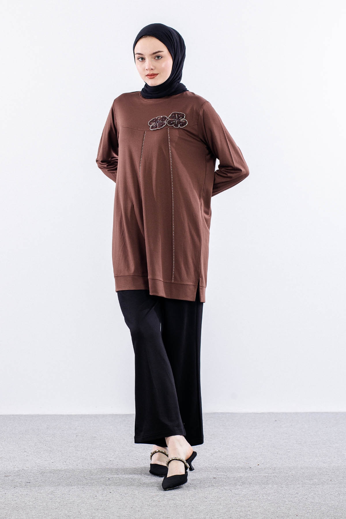 860-58 Tunik 40-46 - Kahve - 2