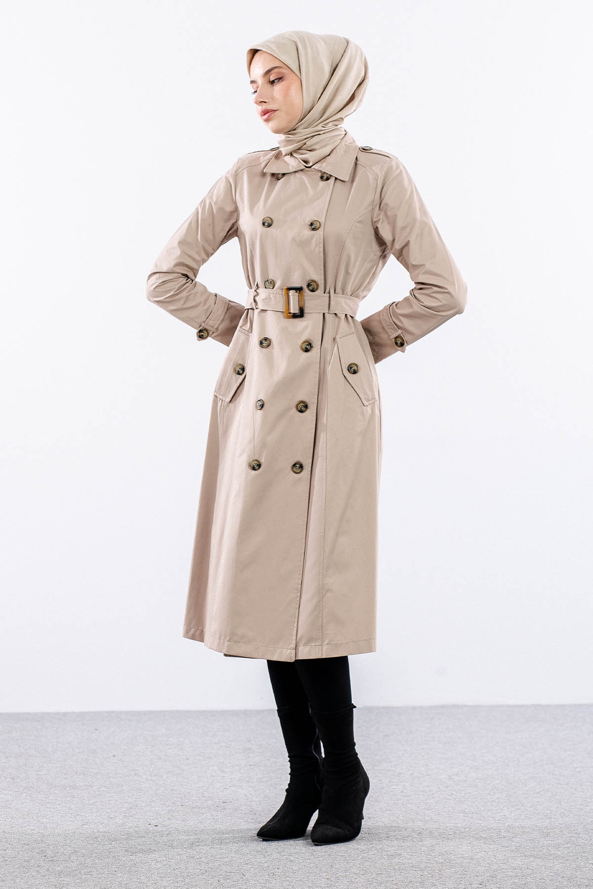 9100 Trençkot 38-48 - Tas - 2