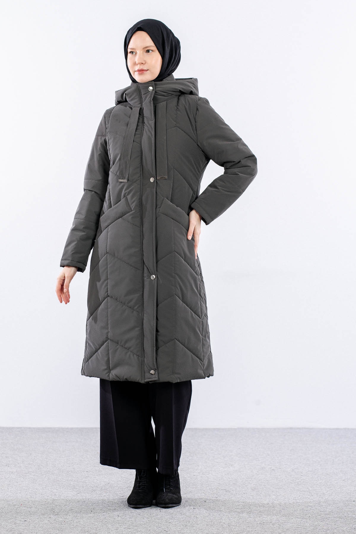 9159 Kapitone Kaban 40-48 - Gri - 2