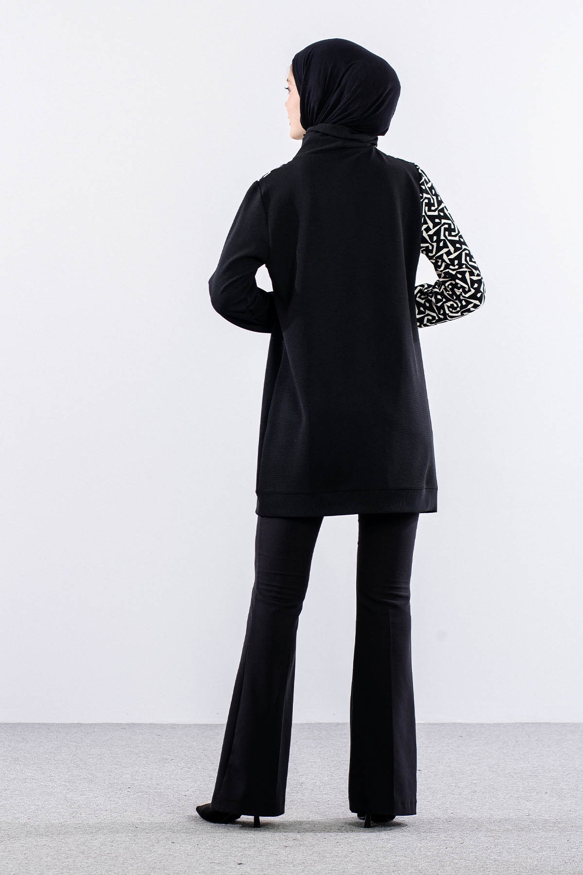 9617 Tunik 2-3-4-5 - Siyah_beyaz - 4