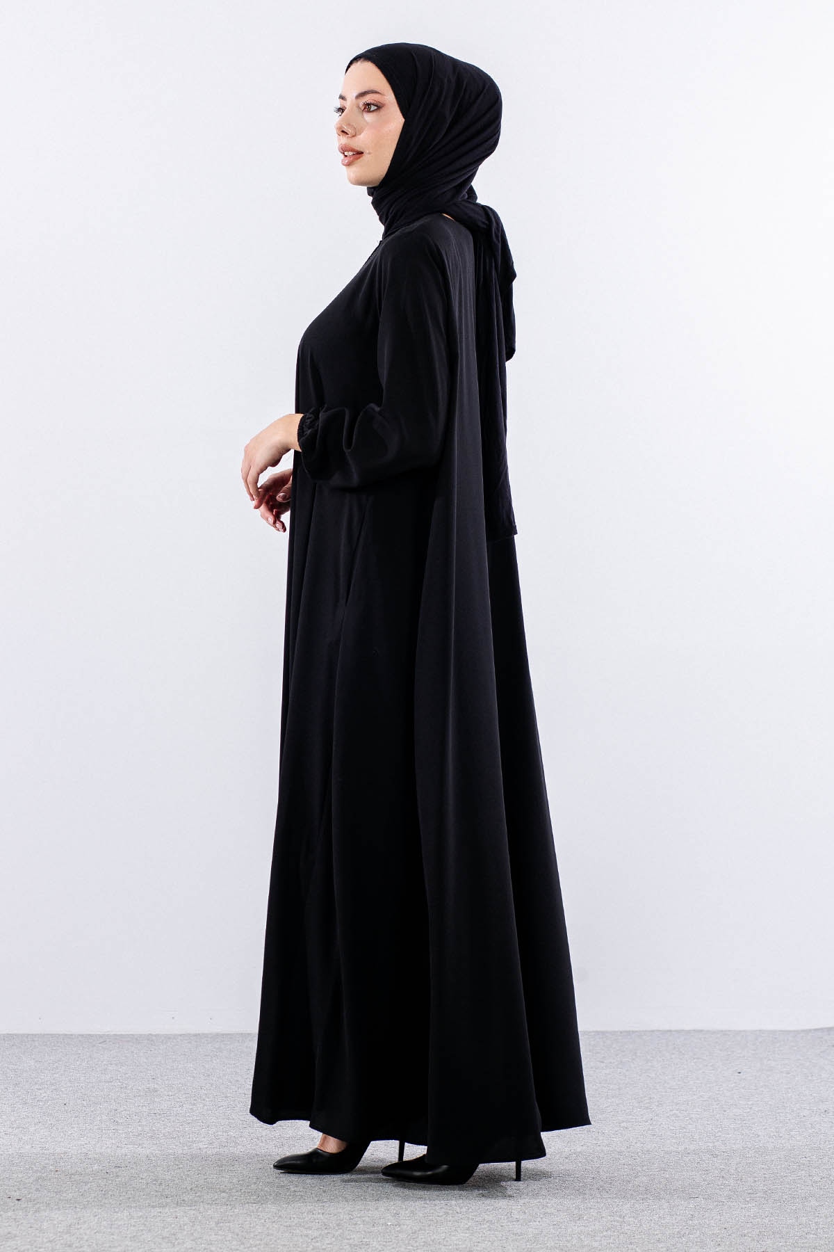 965 Ferace 42-52 Yaz Birce Mevlana - Siyah - 4