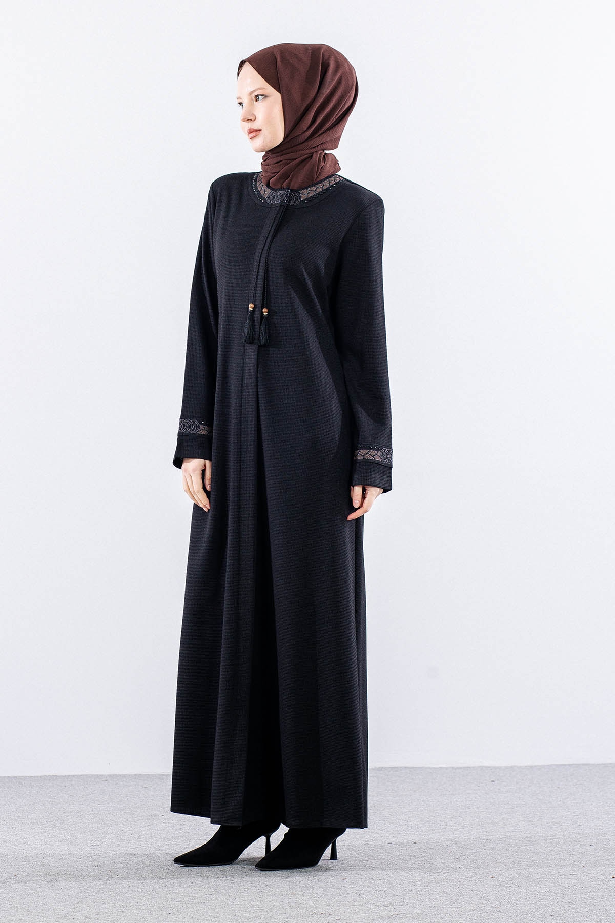 987 Ferace 44-54 Gönül Luna Kis - Siyah - 3