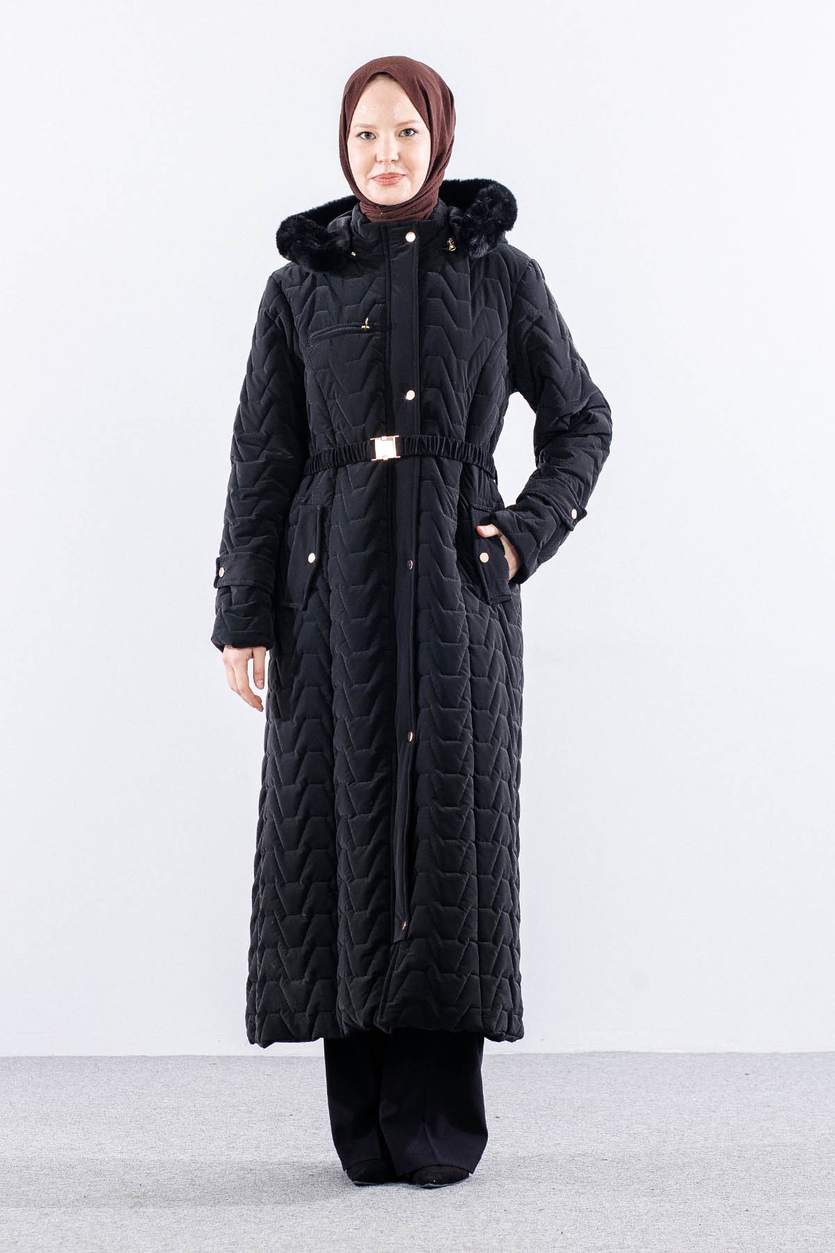 A-3171 Tamboy Kapitone Kaban 40-50 - Siyah - 1