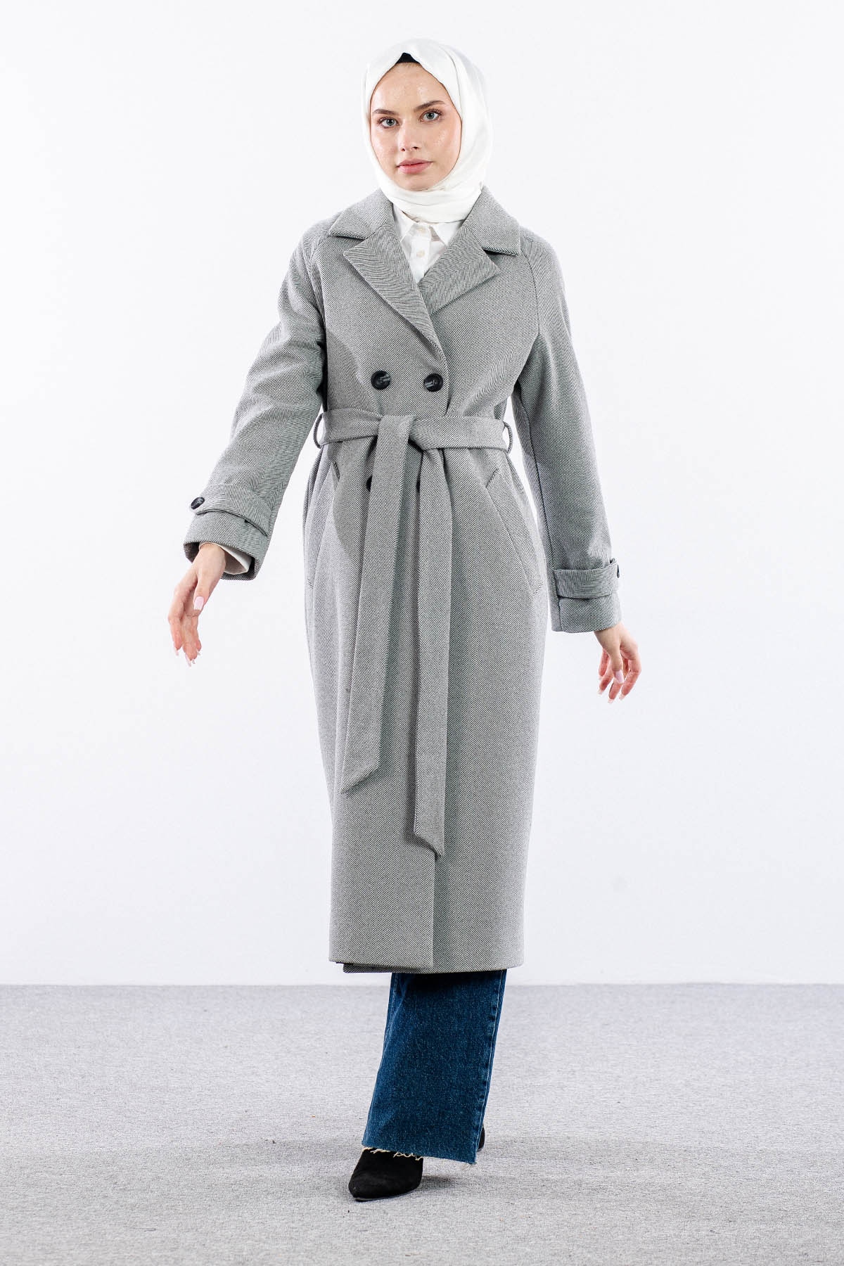 F-1458 Kaşe Kaban 38-48 Baliksirti - A_gri - 3