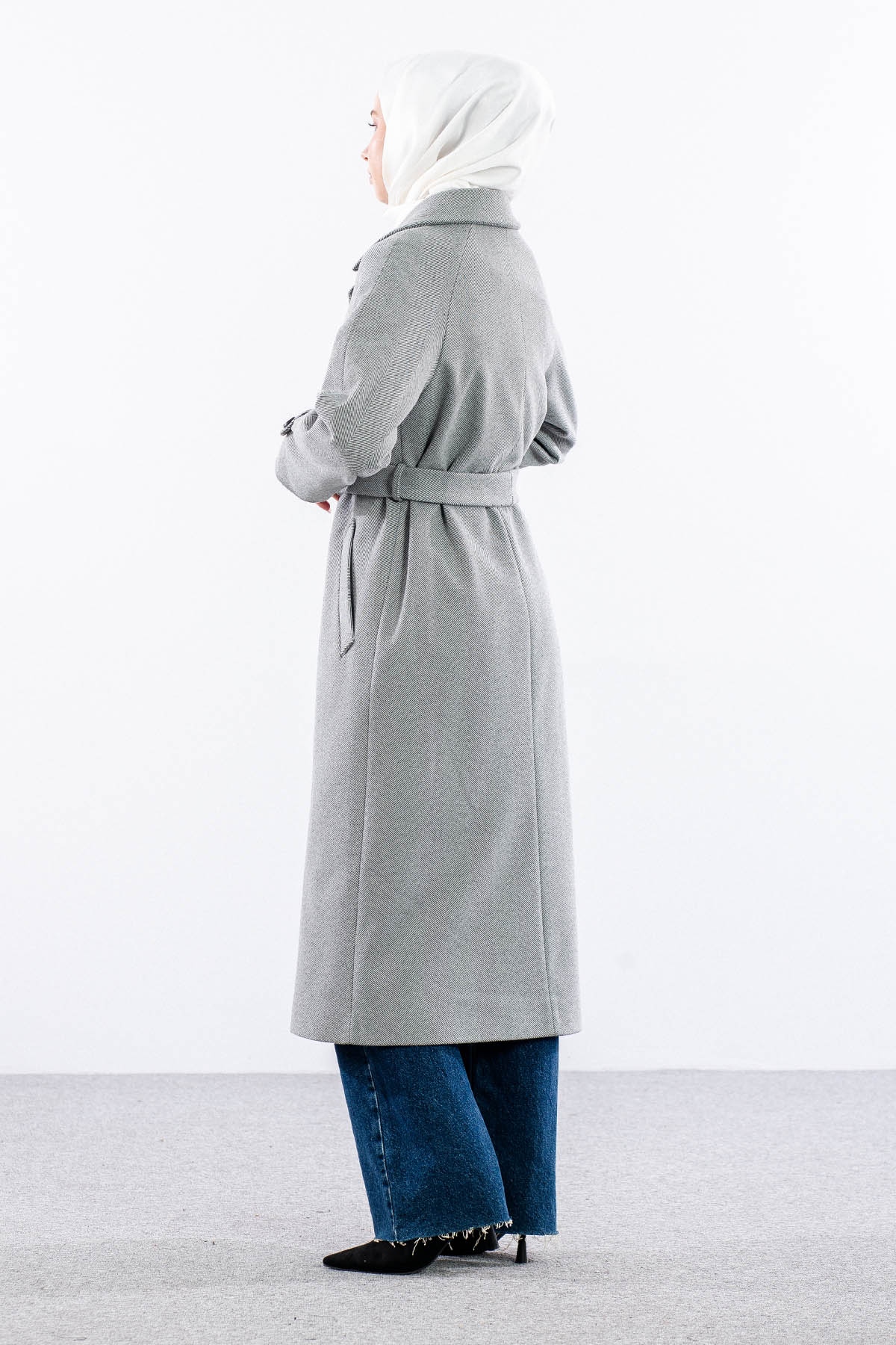 F-1458 Kaşe Kaban 38-48 Baliksirti - A_gri - 4