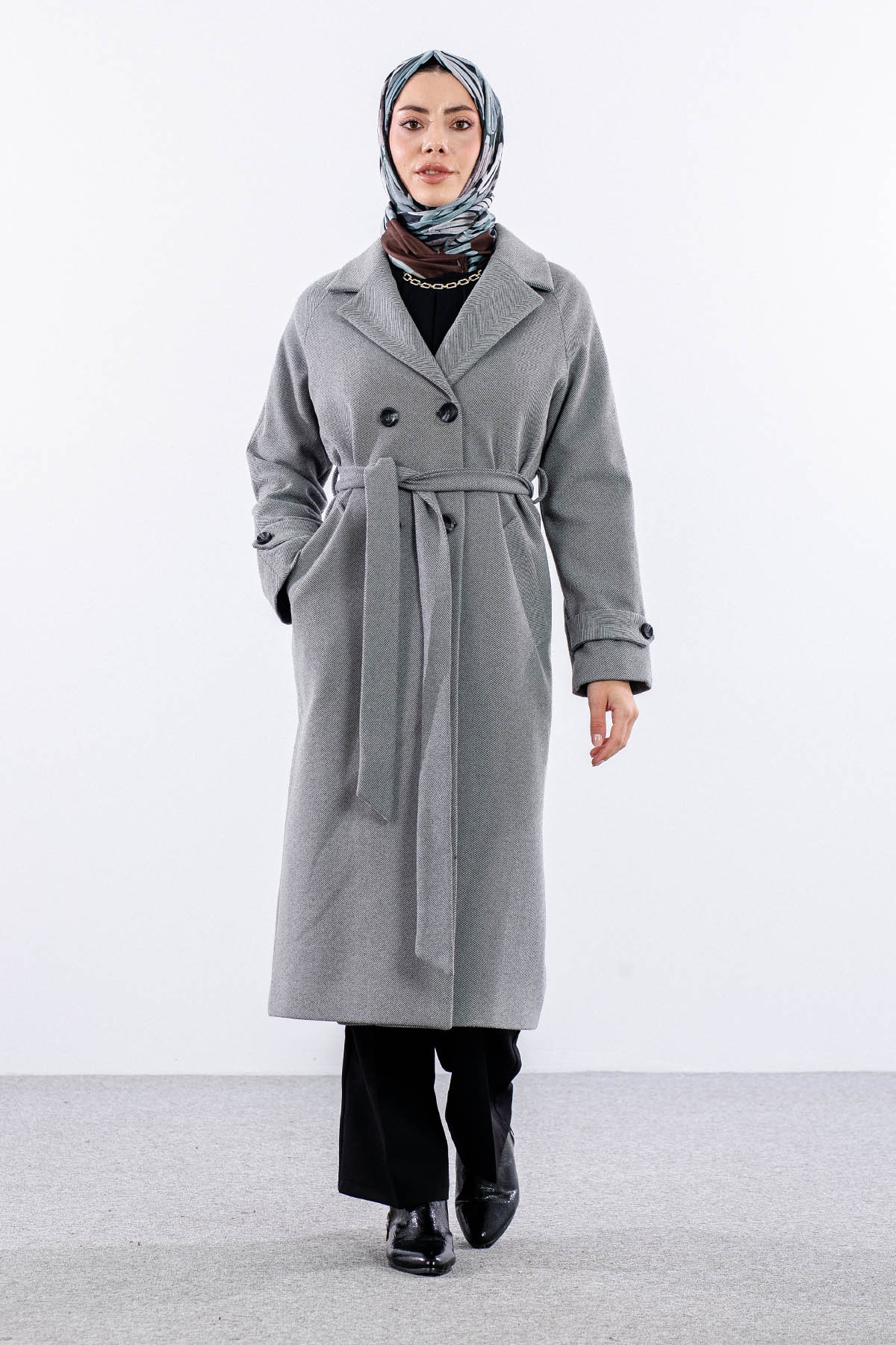 F-1458 Kaşe Kaban 38-48 Baliksirti - K_gri - 1