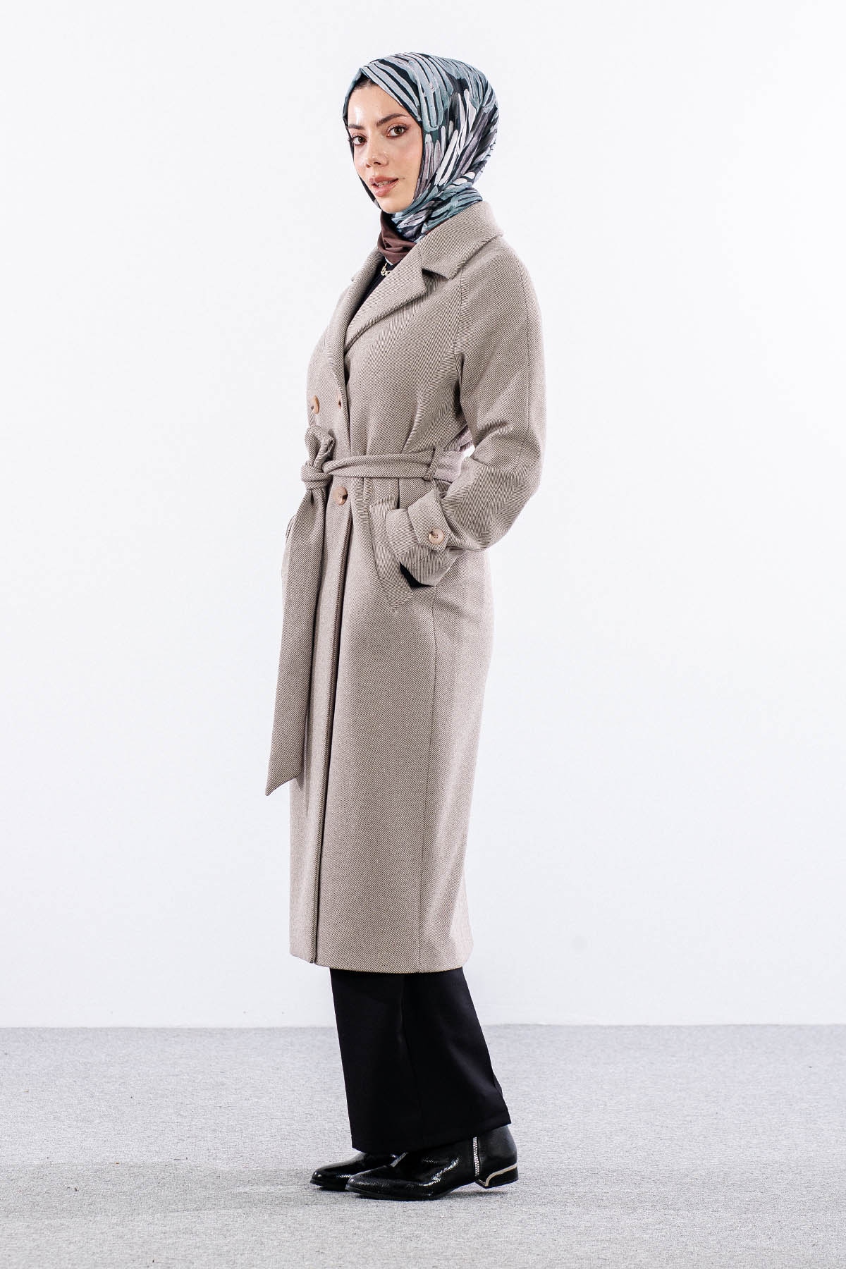 F-1458 Kaşe Kaban 38-48 Baliksirti - K_kahve - 2