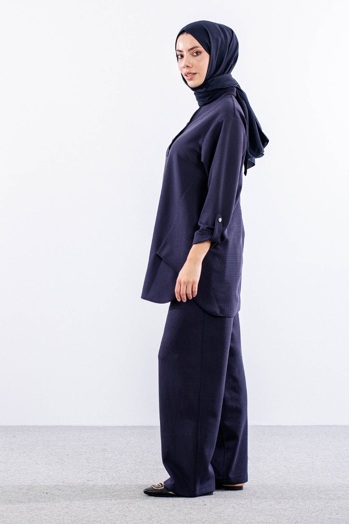 F-1605 Tunikli Takim 1-2-3 - Lacivert - 2