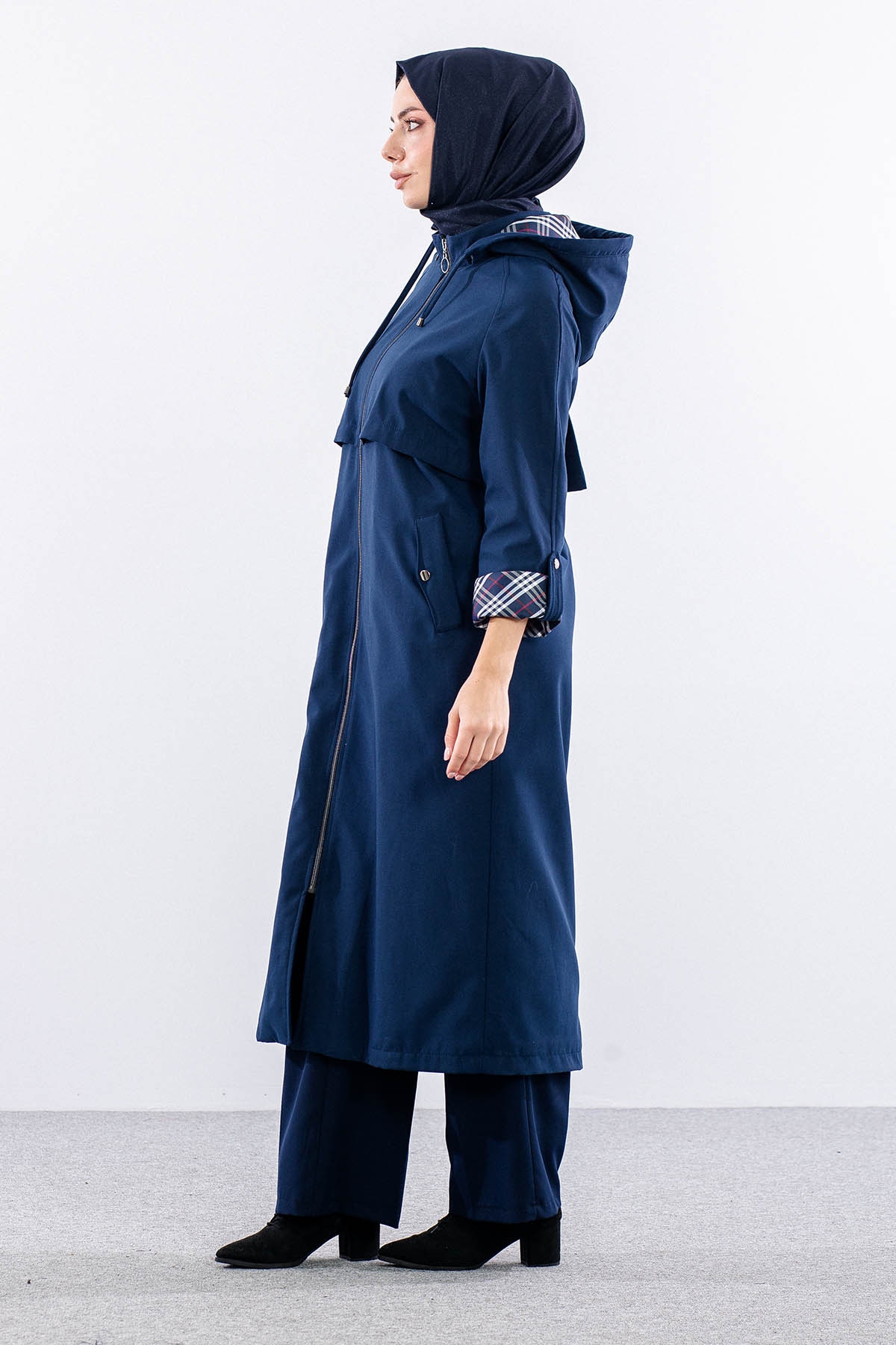 F1472 Parka 40-50 Kapson Aller Brbrry Astar - Lacivert - 2