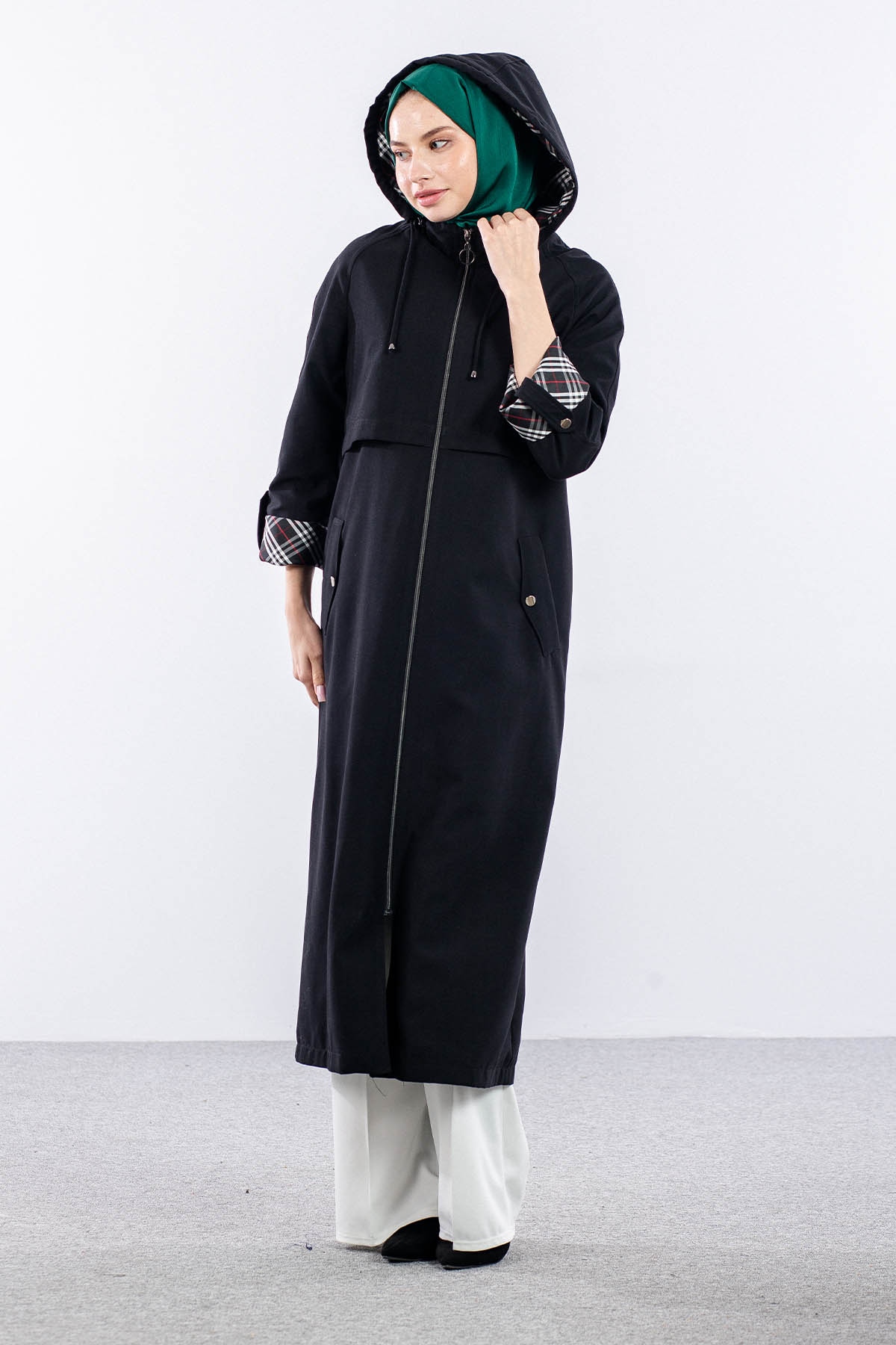 F1472 Parka 40-50 Kapson Aller Brbrry Astar - Siyah - 1