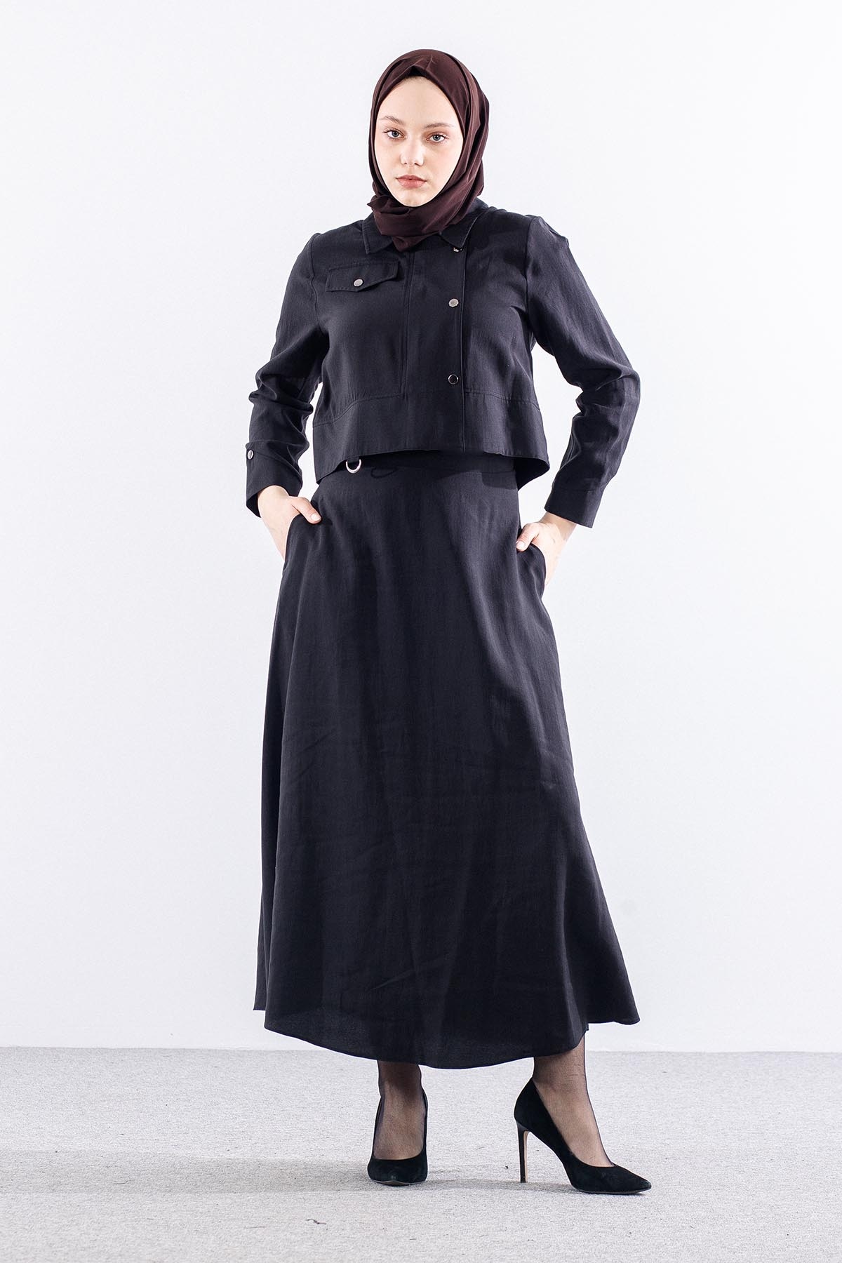 M7729 E.takim 40-48 çitçit Detay - Siyah - 1