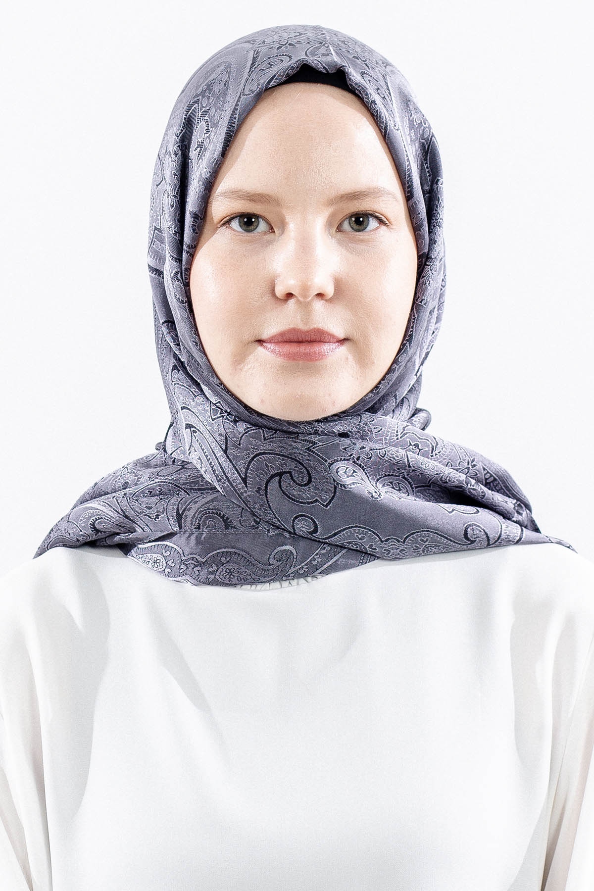 Mismara Morocco şal Varakli - Antrasit - 1