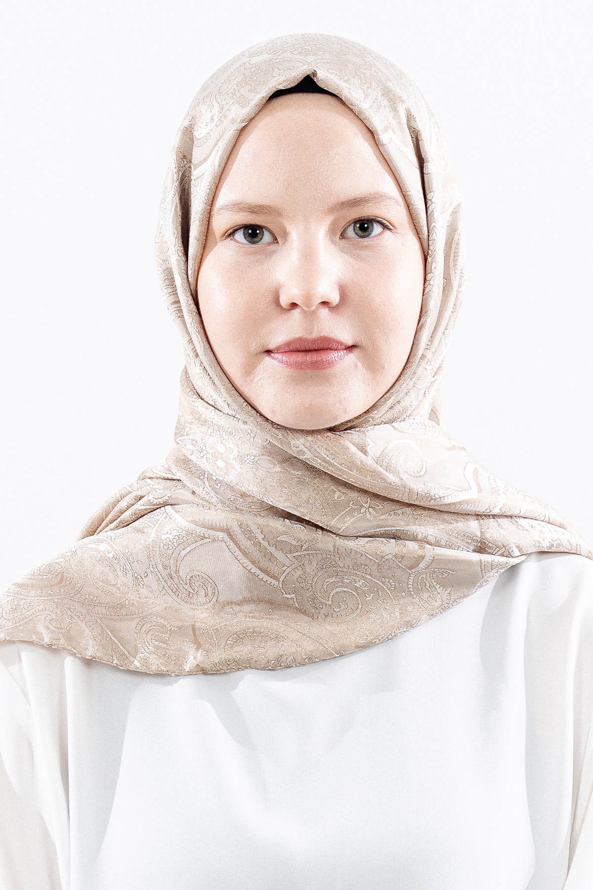 Mismara Morocco şal Varakli - Bej - 1