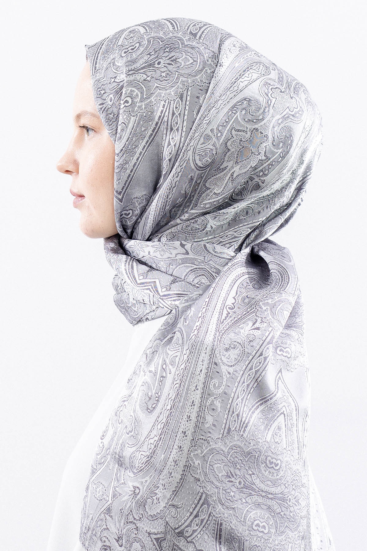 Mismara Morocco şal Varakli - Gumus - 3