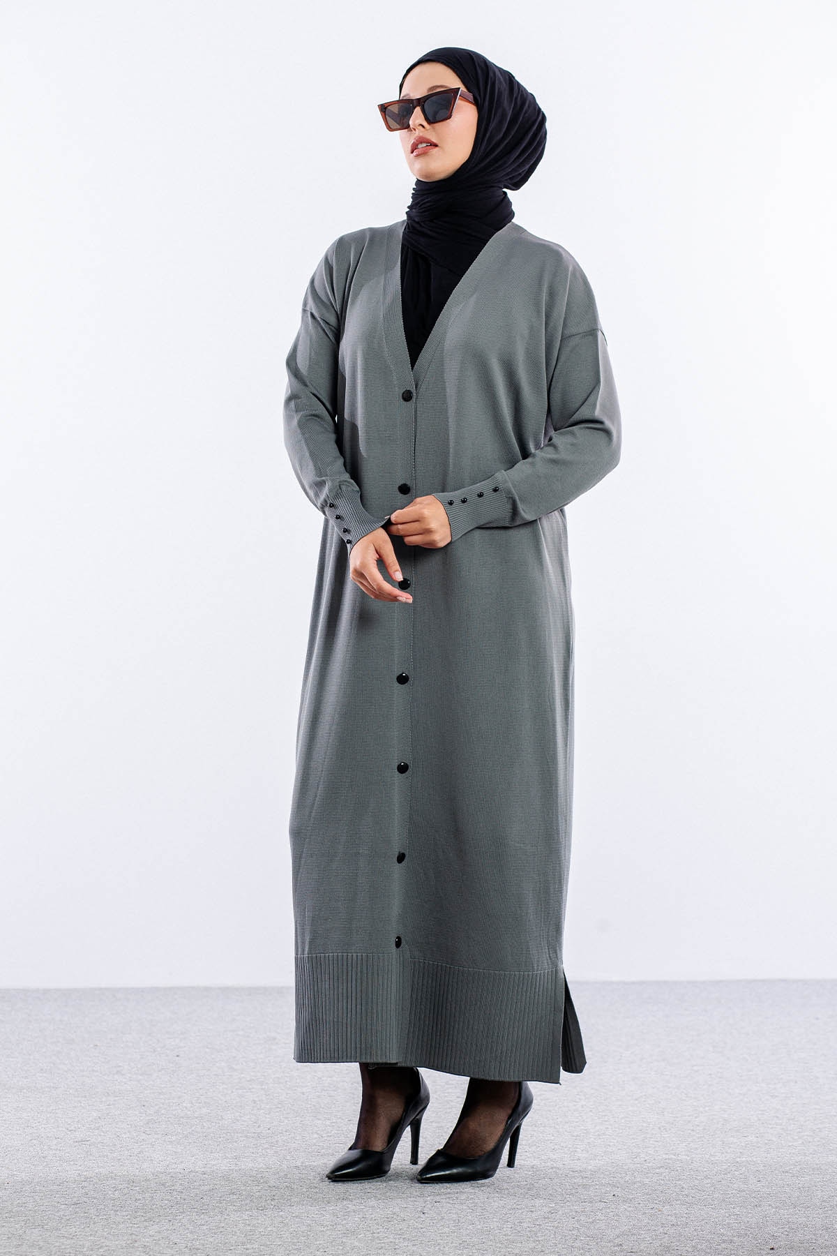 N322 Triko  Hirka  Tek - Gri - 2