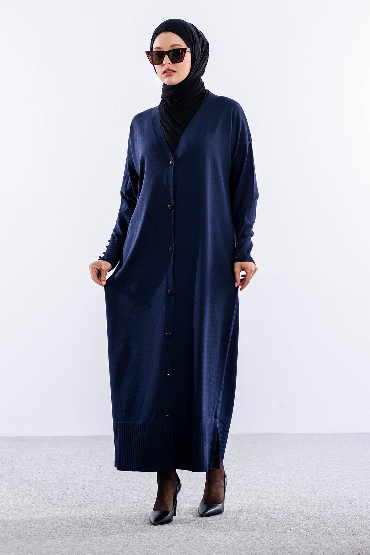 N322 Triko  Hirka  Tek - Lacivert - 1