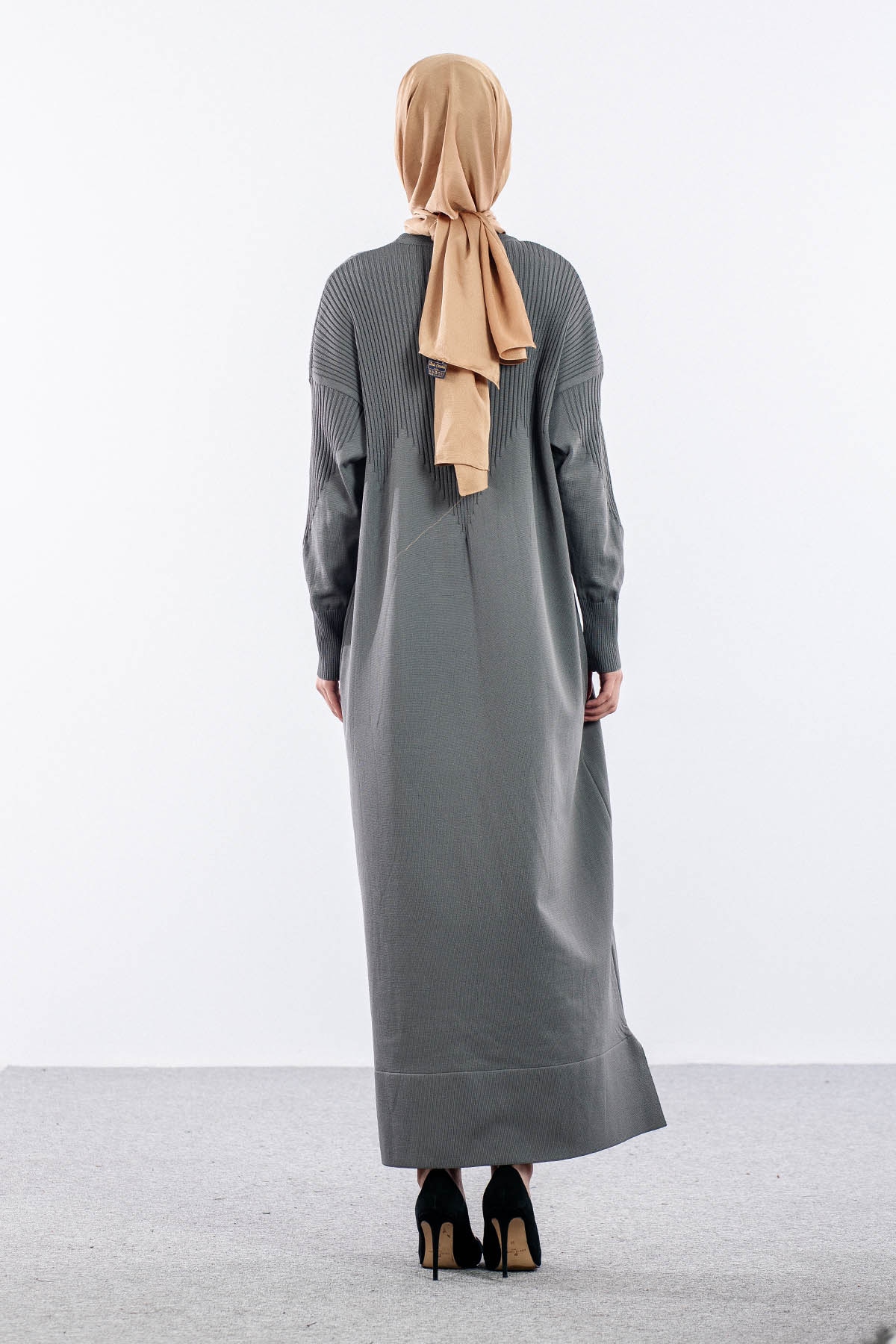 N340 Triko Elbi̇se Tek - Antrasit - 5