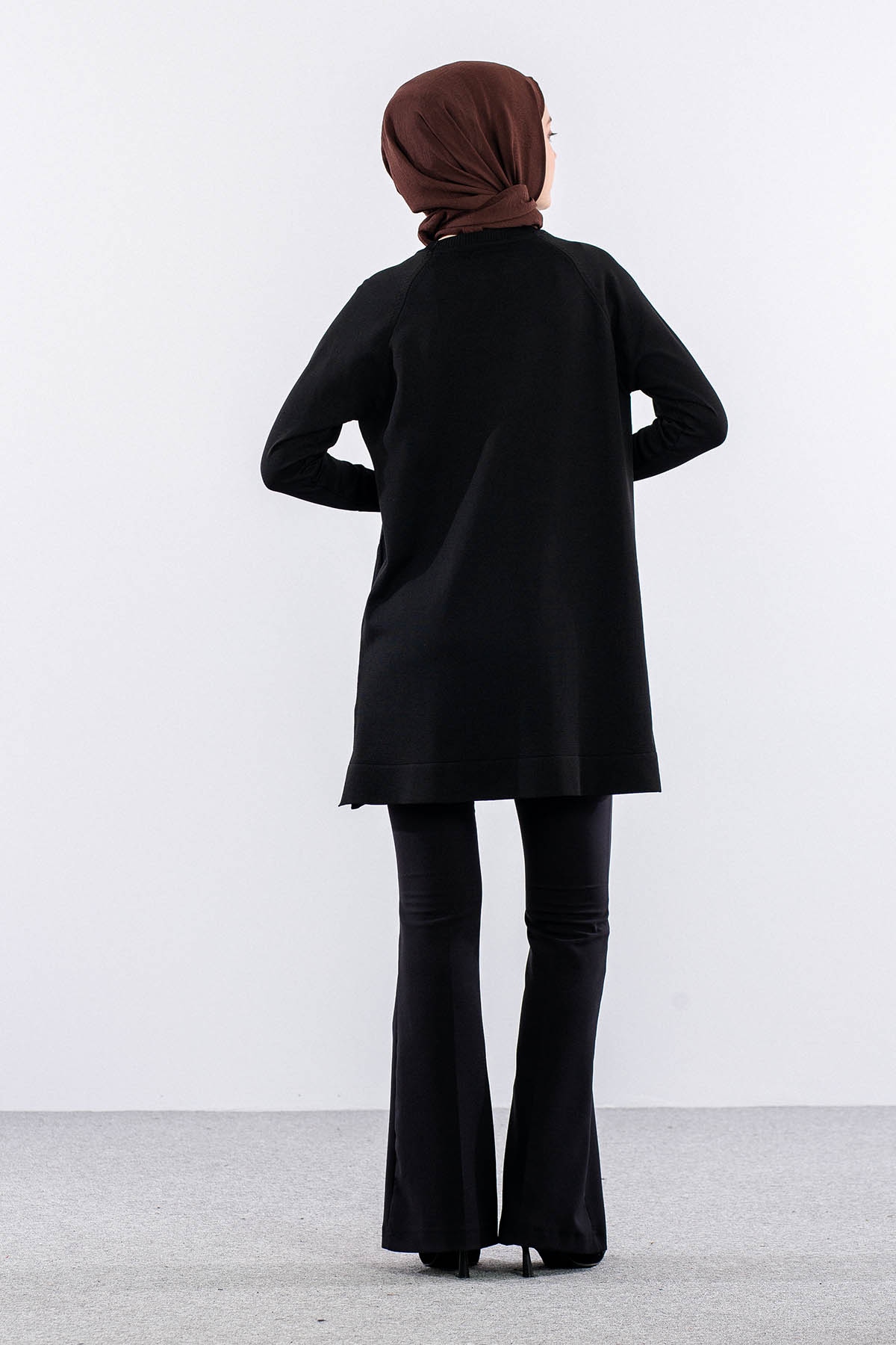 N5012 Triko Tunik Tek - Siyah - 5