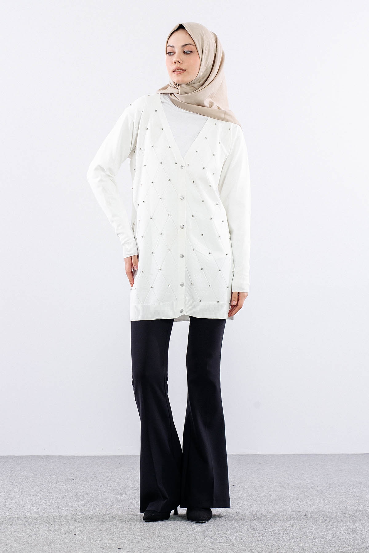 N5039 Hirka  Tek - Ekru - 1