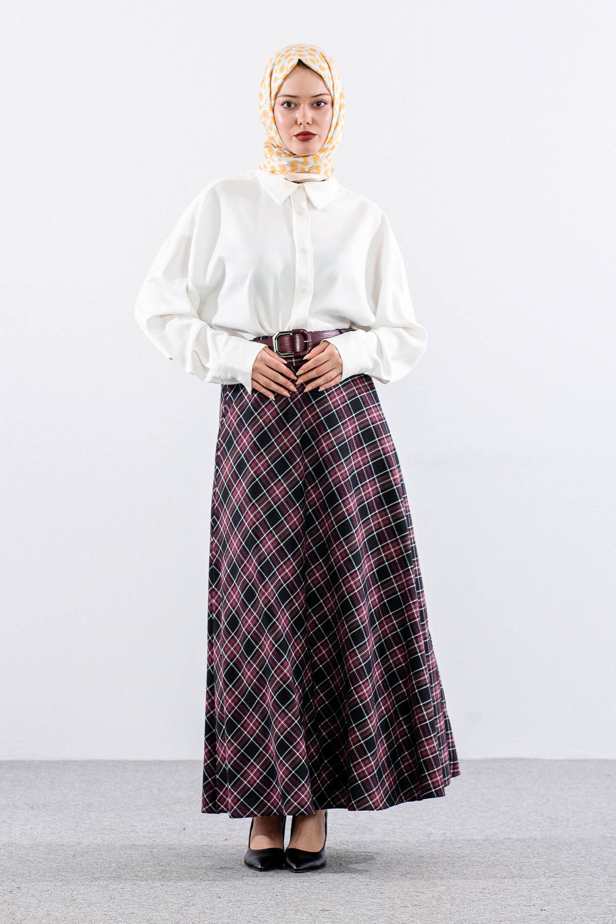 Pi̇ti̇kare Mevlana Etek 38-48 Klos - Bordo - 1