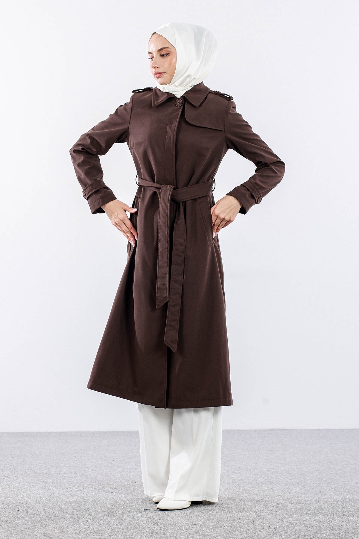 T1561 Trenç Kap 38-48 - Kahve - 3